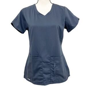 Grey’s Anatomy by Barco Active 4 Pocket V-Neck Scrub Uniform Top Women Size S